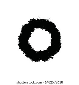 ink circle grunge vector. Space for text ready to use
