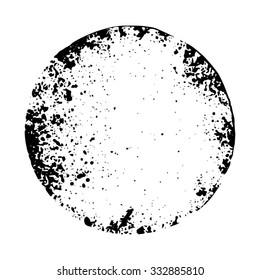 Ink circles isolated on white background. Vector illustration.