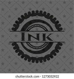 Ink dark icon or emblem
