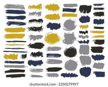 Ink dirt brush stroke mega collection. Freehand inkblot streak old elements. Speck stain sale sticker silhouette bundle. Daub acrylic blots design.