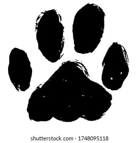 Ink Dog's Paw illustration, Cat`s Paw Vector