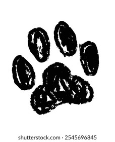 Ilustração de Pata de Cão de Tinta, Vetor de Pata de Gato