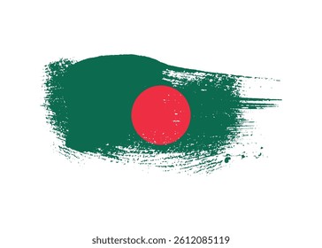 Ink drawing grunge texture creative bangladesh flag png transparent background. Bangladesh paint brush texture splatter flag vector