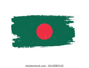 Ink drawing grunge texture creative bangladesh flag png transparent background. Bangladesh paint brush texture splatter flag vector