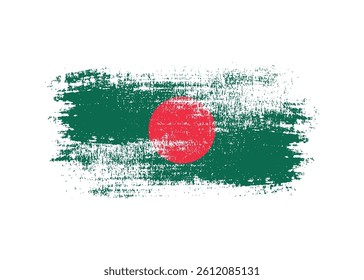 Ink drawing grunge texture creative bangladesh flag png transparent background. Bangladesh paint brush texture splatter flag vector