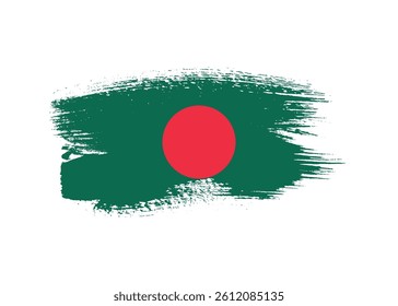 Ink drawing grunge texture creative bangladesh flag png transparent background. Bangladesh paint brush texture splatter flag vector