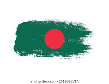 Ink drawing grunge texture creative bangladesh flag png transparent background. Bangladesh paint brush texture splatter flag vector