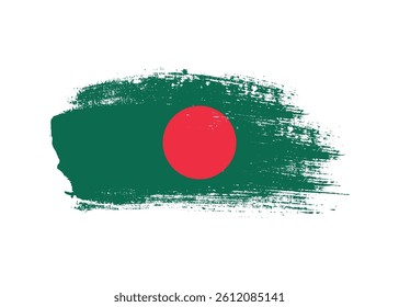 Ink drawing grunge texture creative bangladesh flag png transparent background. Bangladesh paint brush texture splatter flag vector