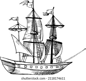 7,172 Ship Ink Drawing Images, Stock Photos & Vectors | Shutterstock