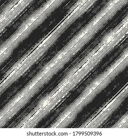 Tinta Dibujada Pinchada Texturada Diagonal Tirada Fondo. Patrón sin inconvenientes. 