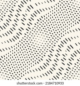 Ink Drawn Dotted Wavy Pattern