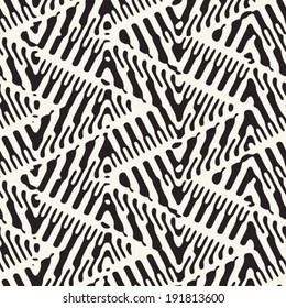 Ink Drawn Ethnic Zigzag Pattern