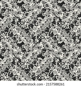 Ink Drawn Flora and Fauna Pattern