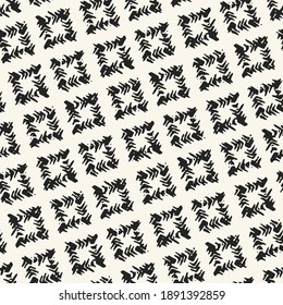 Ink Drawn Herringbone Check Pattern