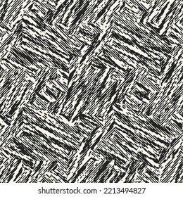 Ink Drawn Mottled Textured Broken Striped Pattern