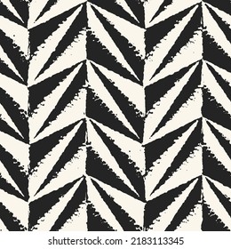 Ink Drawn Mottled Zigzag Pattern