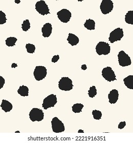 Ink Drawn Organic Dots Pattern