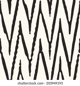 Ink Drawn Textured Chevron Pattern