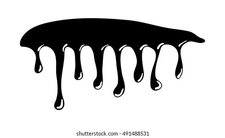 ink drip, dripping paint vector symbol icon design. Beautiful illustration isolated on white background