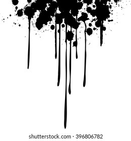 Ink Drips  - vector illustration