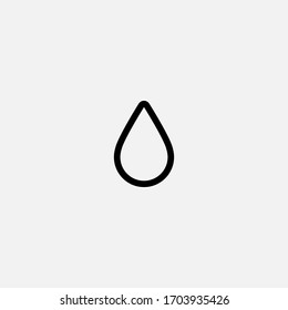 ink drop outline icon vector illustrator sign