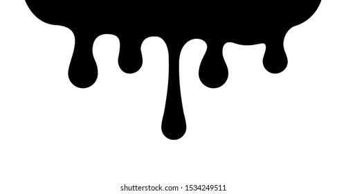 ink drop splash black isolated on white background, ink black blob and white space for banner background, water splash or blob black for element banner, water drop splatter simple for graphic design