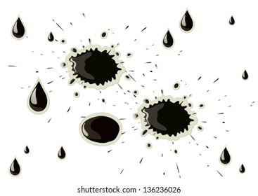ink drop vector design