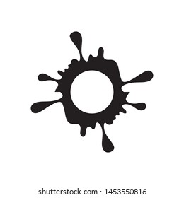 ink drop Vector icon design illustration template