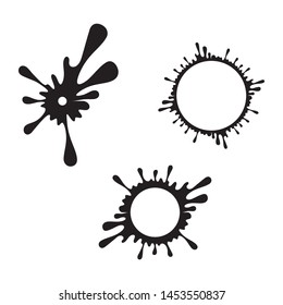 ink drop Vector icon design illustration template