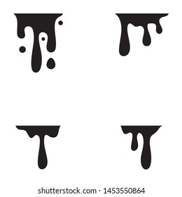 ink drop Vector icon design illustration template