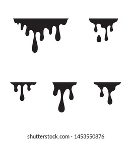 ink drop Vector icon design illustration template