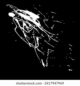 Ink drops and splashes. Blotter spots, liquid paint drip drop splash and ink splatter. Artistic dirty grunge abstract spot vector set. Illustration monochrome drip splash, splat messy inkblot Vector i