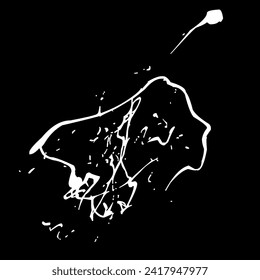 Ink drops and splashes. Blotter spots, liquid paint drip drop splash and ink splatter. Artistic dirty grunge abstract spot vector set. Illustration monochrome drip splash, splat messy inkblot Vector i