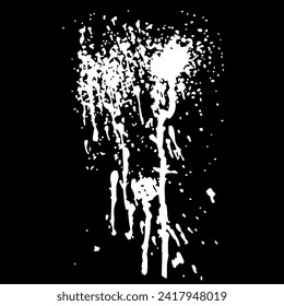 Ink drops and splashes. Blotter spots, liquid paint drip drop splash and ink splatter. Artistic dirty grunge abstract spot vector set. Illustration monochrome drip splash, splat messy inkblot Vector i