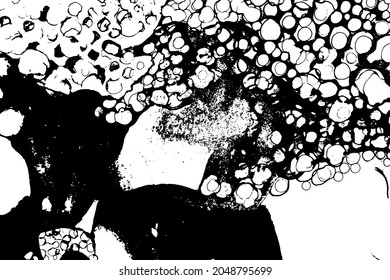 Ink drops vector texture. Grunge spilled watercolor background.