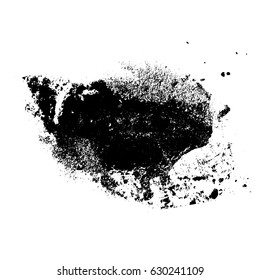 Ink dust texture for your design. Grunge powder pattern. Vector handmade background. Backdrop with sand texture effect
