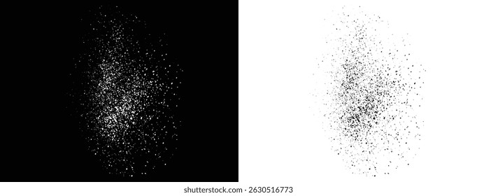 Fondo de ilustración de salpicadura de sangre de Vector blanco y negro grunge editable de tinta