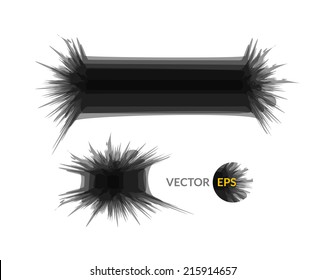 Ink explosion set banner design template, digital watercolor blot spot, vector background illustration for businnes or presentation