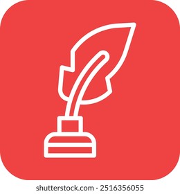 Ink feather Vector Icon Design Illustration