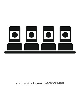 Ink gadget printer icon simple vector. Machine eco. Computing machine