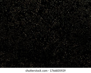 Ink golden blots Grunge urban background.Texture Vector. Dust overlay distress grain. Gold paint splatter , dirty,poster for your design. Hand drawing illustration