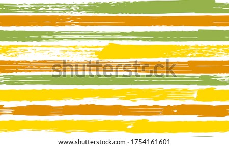 Ink grunge brush stroke stripes horizontal lines vector seamless pattern. Endless  funky background ornament. Freehand watercolor paintbrush stripes fashin print design. Geometric pattern.