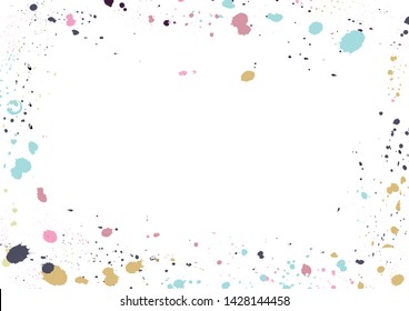 Ink grunge drops texture. Splashes and stains on white background.
Drops of ink on a white background.-vector