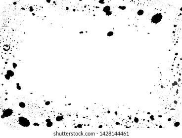 Ink grunge drops texture. Splashes and stains on white background.
Drops of ink on a white background.-vector