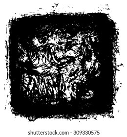 ink grunge texture background. abstract vector illustration.