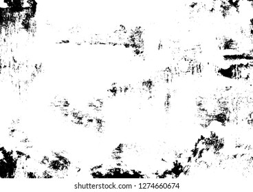 Ink grunge urban texture on paper hand printed. Abstract old vintage monochrome print. Vector illustration. Dash and scratch. Overlay, multiply black and white filter.