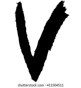 ink hand drawn letter v, black isolated on white letter v, inked logo, hand drawn letter v black letters, ink black letter v on white, alphabet calligraphy, hand drawn logo, calligraphy alphabet v