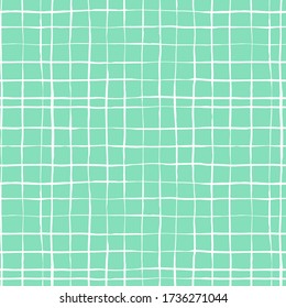 Ink hand drawn lines vector seamless patterns. Hand drawn vector ink style. Checkered pattern foe print and design. Lines and stripes.