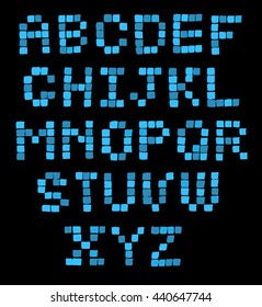 ink hand drawn pixel font