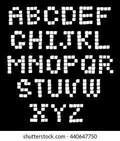 ink hand drawn pixel font